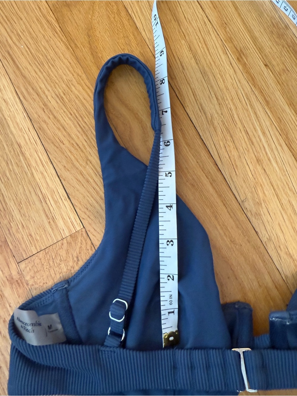 Abercrombie & Fitch Ribbed Dark Blue Underwire Bikini Set - Picture 7 of 8